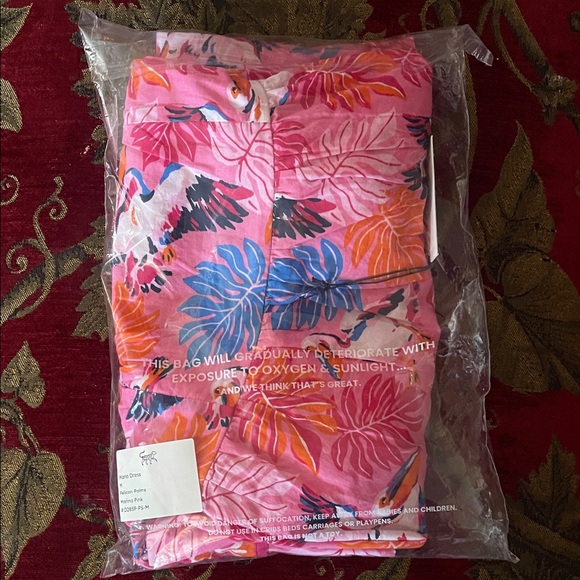 Printfresh Dresses & Skirts - Printfresh Pink and Orange Pelican Dress